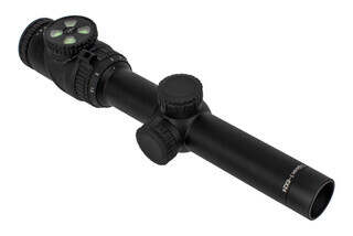 Trijicon AccuPoint 1-6x24 Rifle Scope features the Mil-Dot Crosshair reticle with green illumination